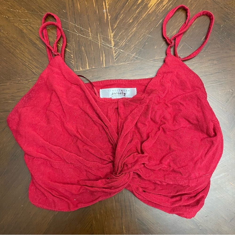 Red Cropped Top